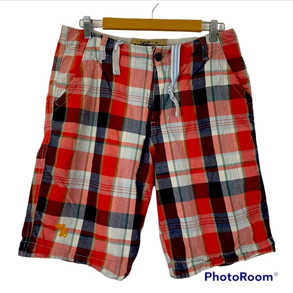 Vintage 90’s Men’s Abercrombie & Fitch Flat Plaid Shorts Size 34